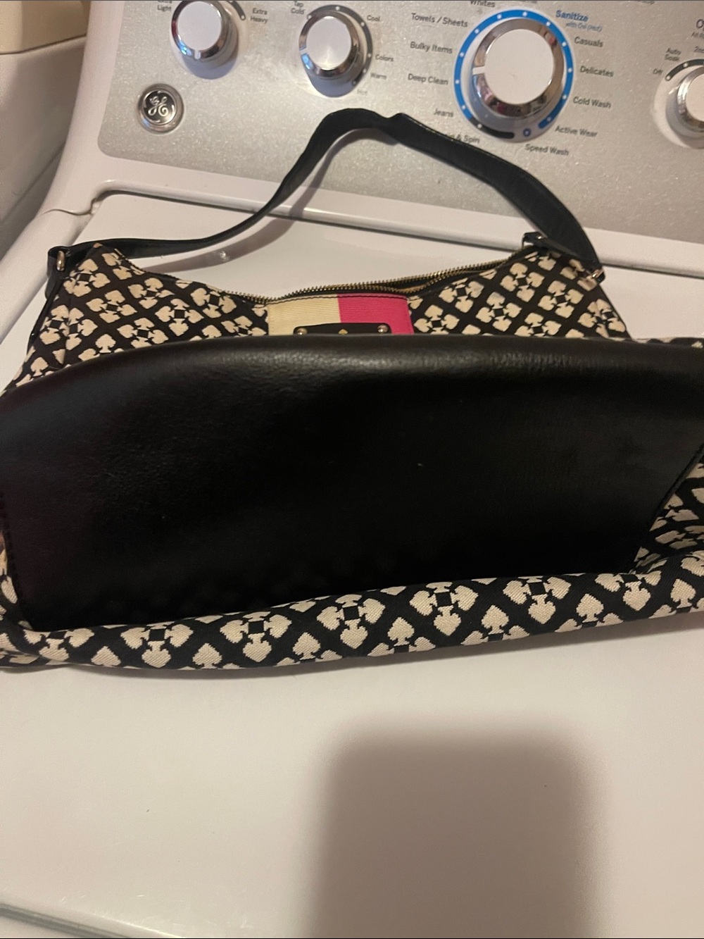 kate spade Cream, Black & Pink Patterned Shoulder Bag - Picture 4 of 4
